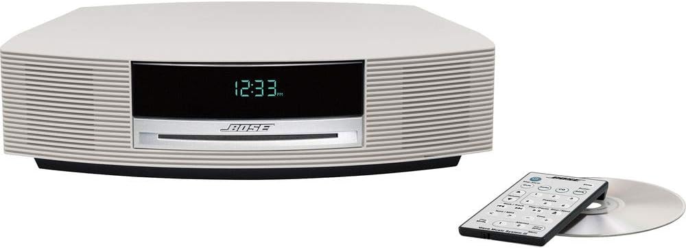 Bose Wave Music System CD/ MP3 Radio Wecker AUX Fernbedienung Weiss