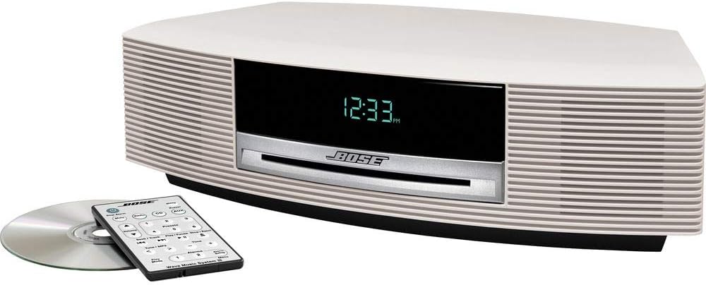 Bose Wave Music System CD/ MP3 Radio Wecker AUX Fernbedienung Weiss