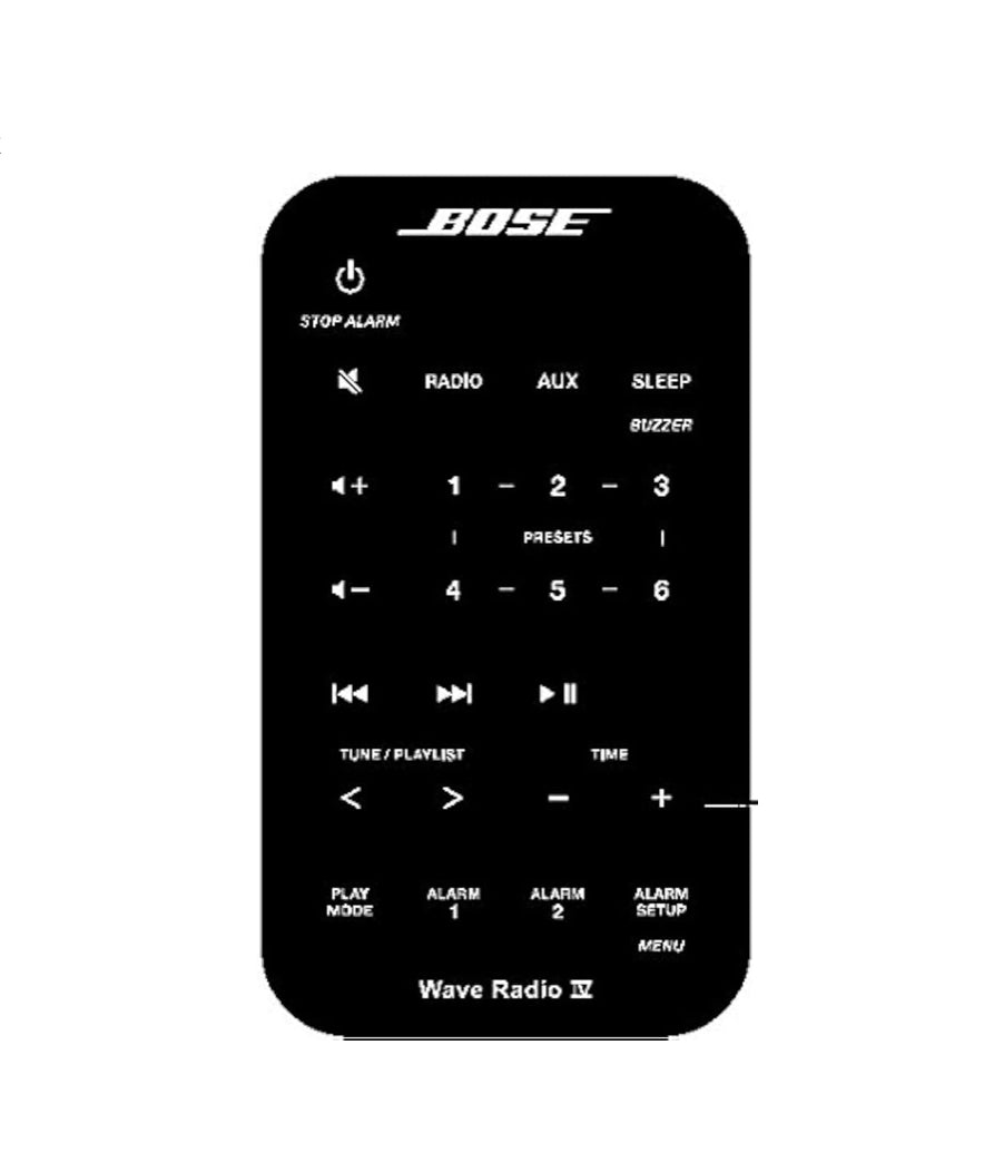 Bose Wave Radio 2 II 3 III 4 IV Fernbedienung Black