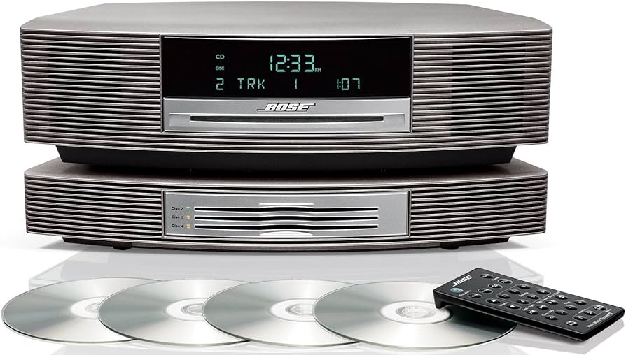 Bose Wave Musiksystem mit Multi-CD-Wechsler, Graphitgrau (Silber), kompatibel mit Alexa Amazon Echo