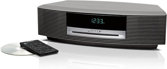 Bose Wave Music System CD/ MP3 Radio Wecker AUX Fernbedienung Silber
