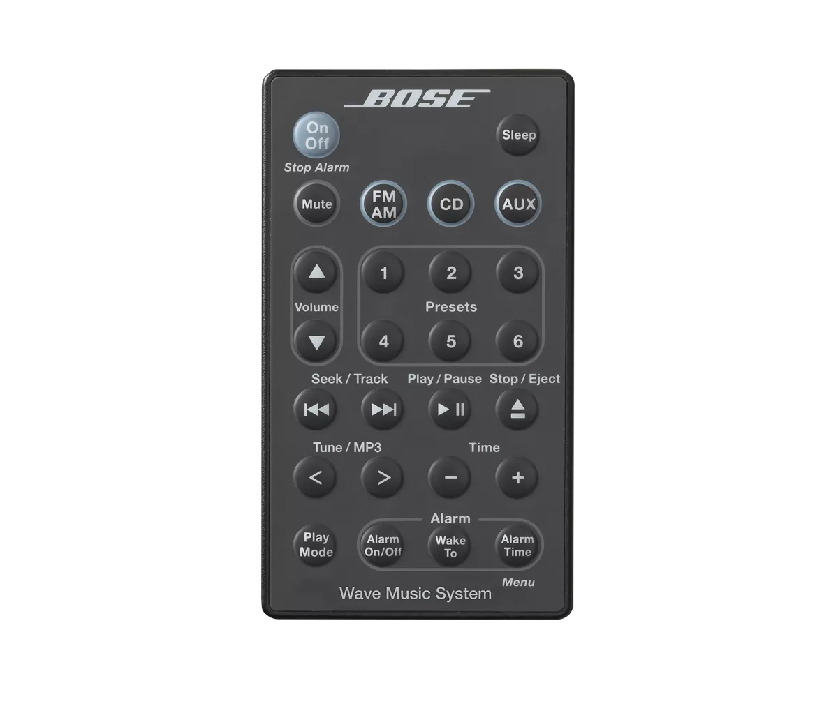 Bose Wave Music System Fernbedienung Schwarz NEU OVP