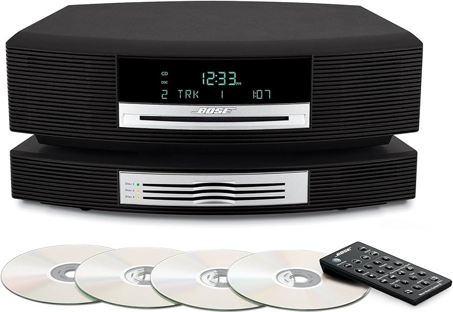 Bose Wave Musiksystem mit Multi-CD-Wechsler, Graphitgrau (Schwarz), kompatibel mit Alexa Amazon Echo