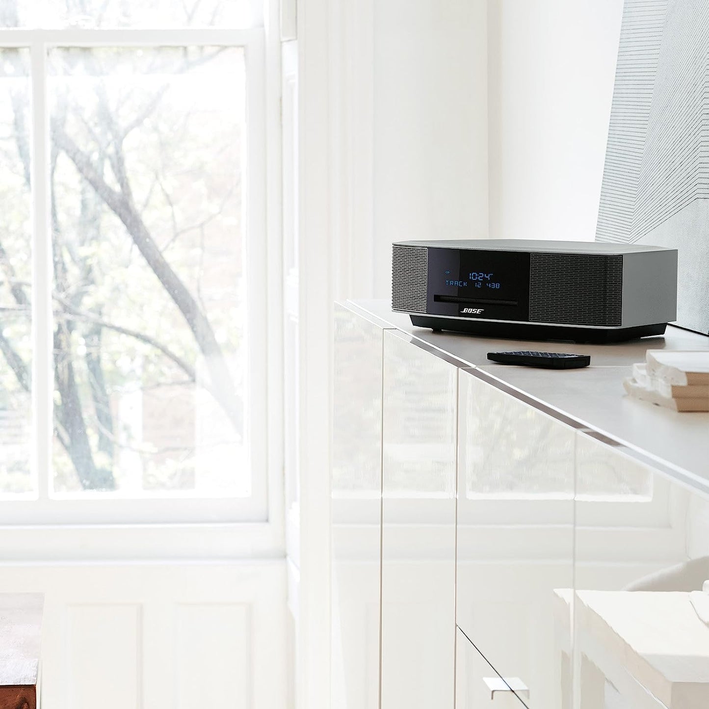 Bose Wave Music System IV CD/ MP3 DAB Radio Wecker AUX Fernbedienung Silber